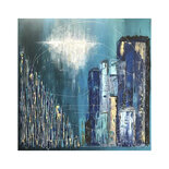 "Fighting Against Walls" • door Patricia Joris • 100 x 100 • Acrylverf op canvas