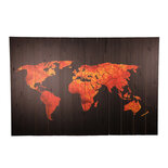 "World on Fire" • door Jeroen Rosseels • 120 x 80 • Digitaal werk geprint op hout