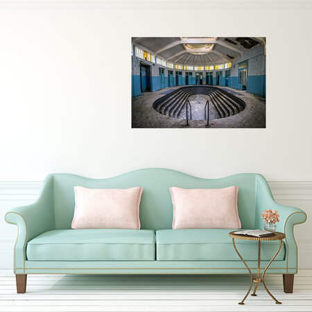 "Les Thermes Blues" • door Jeroen Rosseels • 80 x 60 • Fotografie op alu di-bond
