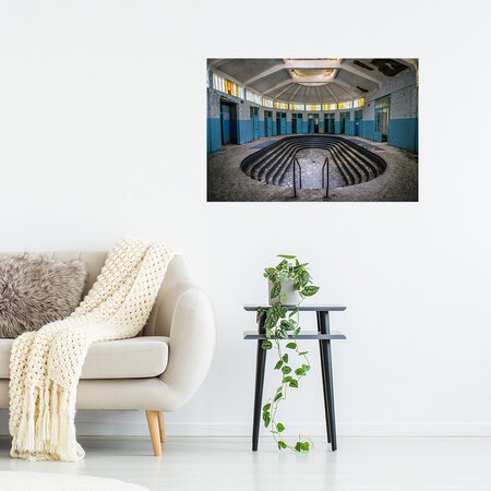 "Les Thermes Blues" • door Jeroen Rosseels • 80 x 60 • Fotografie op alu di-bond