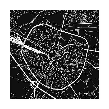 "Hessels" • door Jeroen Rosseels • 50 x 50 • Grafisch ontwerp op alu di-bond